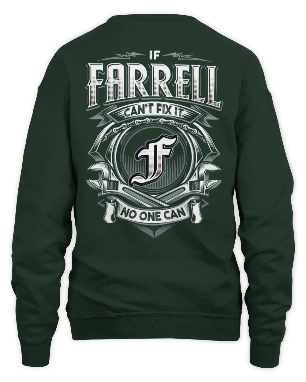 FARRELL AP81-K4-626 - Personalized Ahmed Quote Apparel “If Ahmed Can't Fix It, No One Can” - Unisex Sweatshirt - Forest Green