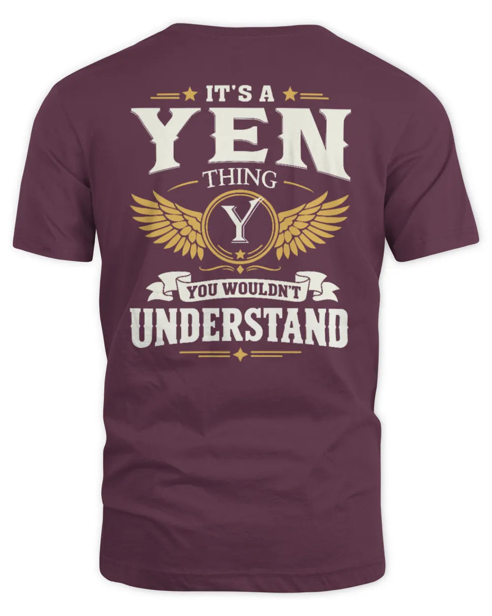 YEN KT06-M008 It’s a [NAME] Thing – You Wouldn’t Understand | Personalized Vintage T-Shirt - Unisex Standard T-Shirt - Maroon