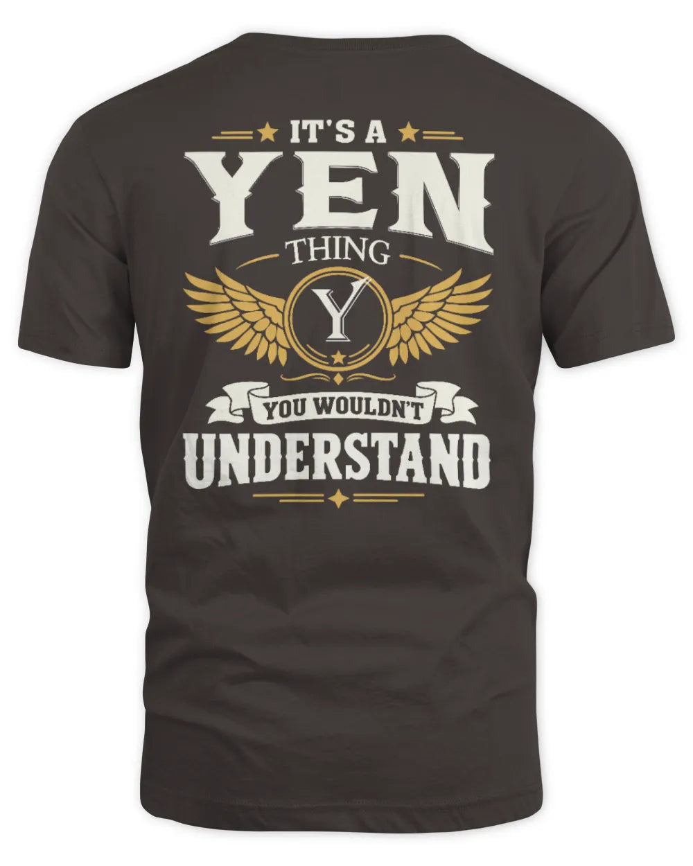 YEN KT06-M008 It’s a [NAME] Thing – You Wouldn’t Understand | Personalized Vintage T-Shirt - Unisex Standard T-Shirt - Dark Chocolate