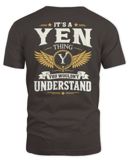 YEN KT06-M008 It’s a [NAME] Thing – You Wouldn’t Understand | Personalized Vintage T-Shirt - Unisex Standard T-Shirt - Dark Chocolate