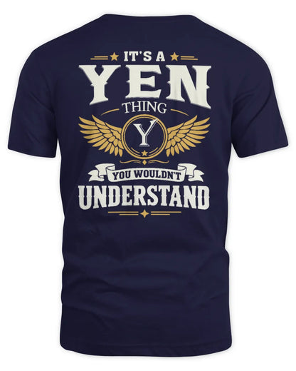 YEN KT06-M008 It’s a [NAME] Thing – You Wouldn’t Understand | Personalized Vintage T-Shirt - Unisex Standard T-Shirt - Navy