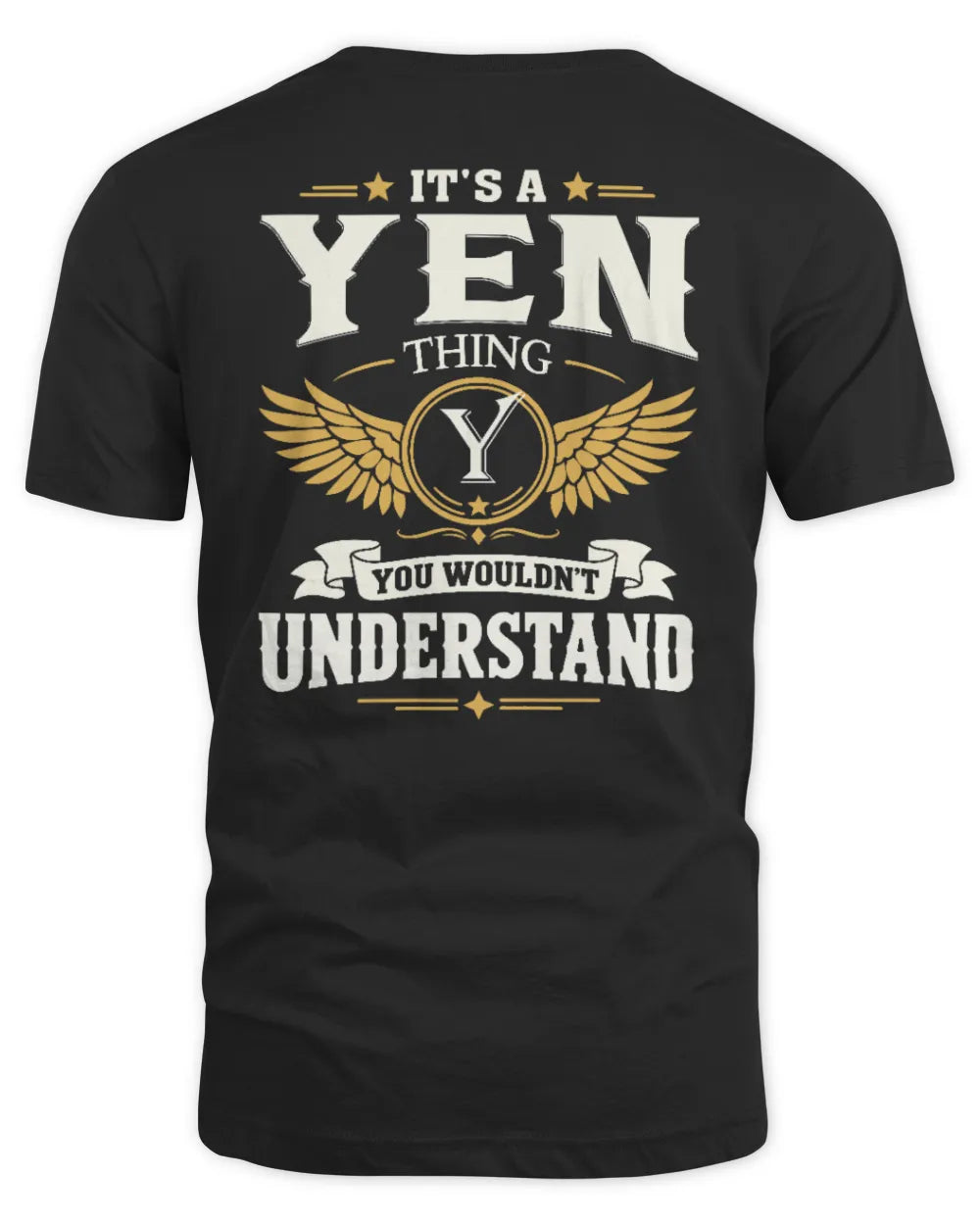 YEN KT06-M008 It’s a [NAME] Thing – You Wouldn’t Understand | Personalized Vintage T-Shirt - Unisex Standard T-Shirt - Black