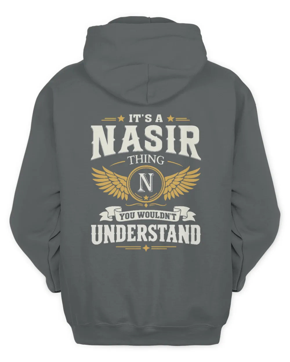 NASIR KT06-M008 It’s a [NAME] Thing – You Wouldn’t Understand | Personalized Vintage T-Shirt - Unisex Hoodie - Charcoal
