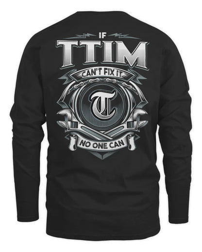 TTIM AP81-K4-626 - Personalized Ahmed Quote Apparel “If Ahmed Can't Fix It, No One Can” - Men's Long Sleeved T-Shirt - Black