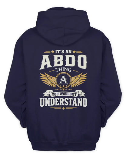 ABDO KT06-M008 It’s a [NAME] Thing – You Wouldn’t Understand | Personalized Vintage T-Shirt - Unisex Hoodie - Navy