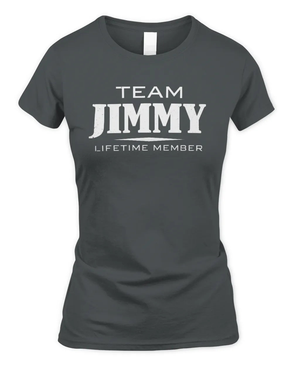 JIMMY BL62-K4-128 - Personalized “Team NAME Lifetime Member” - Women's Standard T-Shirt - Charcoal