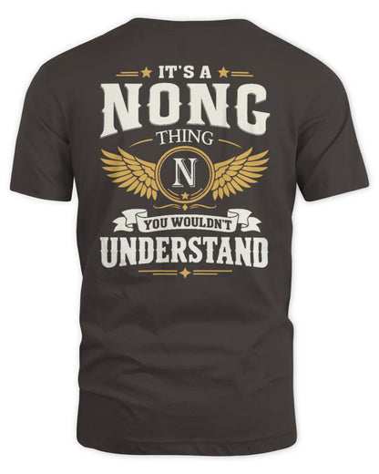 NONG KT06-M008 It’s a [NAME] Thing – You Wouldn’t Understand | Personalized Vintage T-Shirt - Unisex Standard T-Shirt - Dark Chocolate