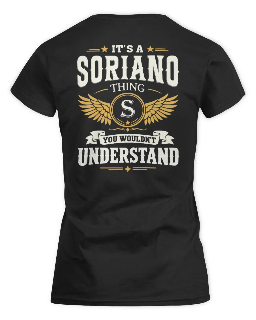 SORIANO KT06-M008 It’s a [NAME] Thing – You Wouldn’t Understand | Personalized Vintage T-Shirt - Women's Standard T-Shirt - Black