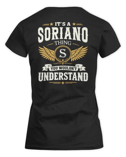 SORIANO KT06-M008 It’s a [NAME] Thing – You Wouldn’t Understand | Personalized Vintage T-Shirt - Women's Standard T-Shirt - Black