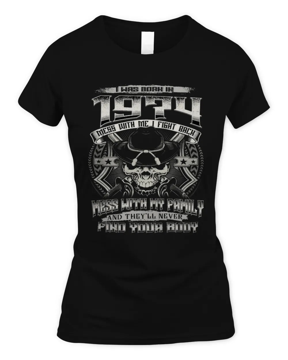 1974 HH89-K2 – Protective Family Quote T-Shirt - Women's Standard T-Shirt - Black