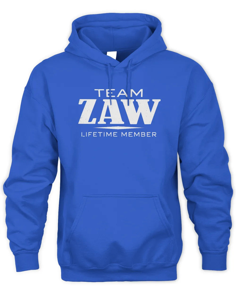 ZAW BL62-K4-128 - Personalized “Team NAME Lifetime Member” - Unisex Hoodie - Royal