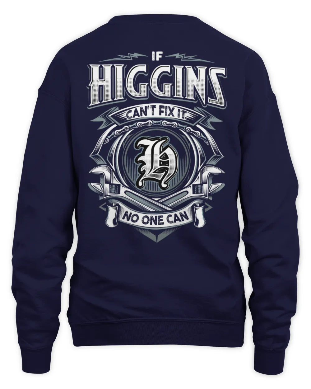 HIGGINS AP81-K4-626 - Personalized Ahmed Quote Apparel “If Ahmed Can't Fix It, No One Can” - Unisex Sweatshirt - Navy