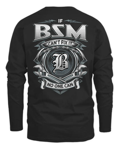 BSM AP81-K4-626 - Personalized Ahmed Quote Apparel “If Ahmed Can't Fix It, No One Can” - Men's Long Sleeved T-Shirt - Black