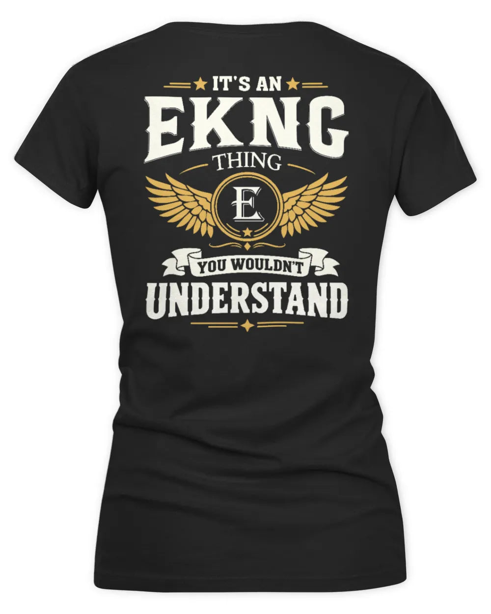 EKNG KT06-M008 It’s a [NAME] Thing – You Wouldn’t Understand | Personalized Vintage T-Shirt - Women's V-Neck T-Shirt - Black