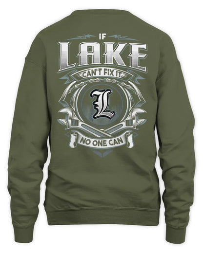 LAKE AP81-K4-626 - Personalized Ahmed Quote Apparel “If Ahmed Can't Fix It, No One Can” - Unisex Sweatshirt - Military Green