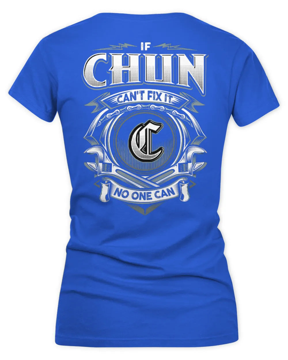 CHUN AP81-K4-626 - Personalized Ahmed Quote Apparel “If Ahmed Can't Fix It, No One Can” - Women's V-Neck T-Shirt - Royal
