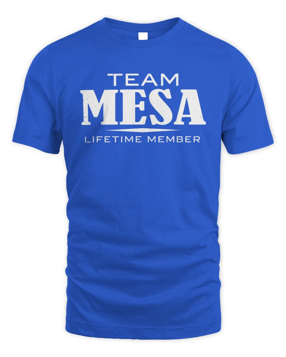 MESA BL62-K4-128 - Personalized “Team NAME Lifetime Member” - Unisex Standard T-Shirt - Royal