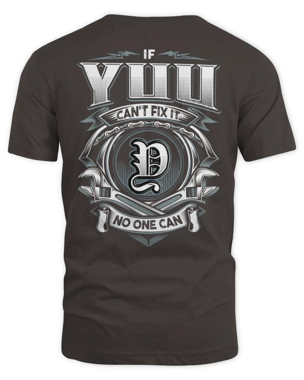 YUU AP81-K4-626 - Personalized Ahmed Quote Apparel “If Ahmed Can't Fix It, No One Can” - Unisex Standard T-Shirt - Dark Chocolate