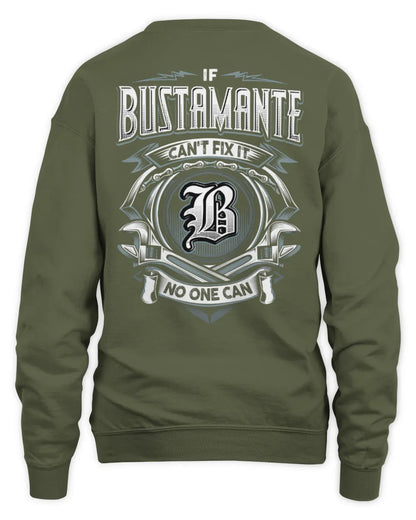 BUSTAMANTE AP81-K4-626 - Personalized Ahmed Quote Apparel “If Ahmed Can't Fix It, No One Can” - Unisex Sweatshirt - Military Green