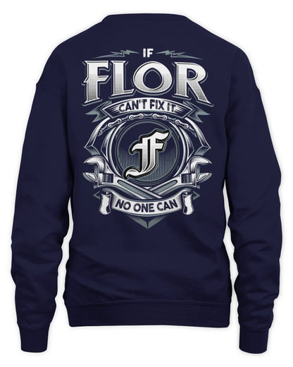 FLOR AP81-K4-626 - Personalized Ahmed Quote Apparel “If Ahmed Can't Fix It, No One Can” - Unisex Sweatshirt - Navy