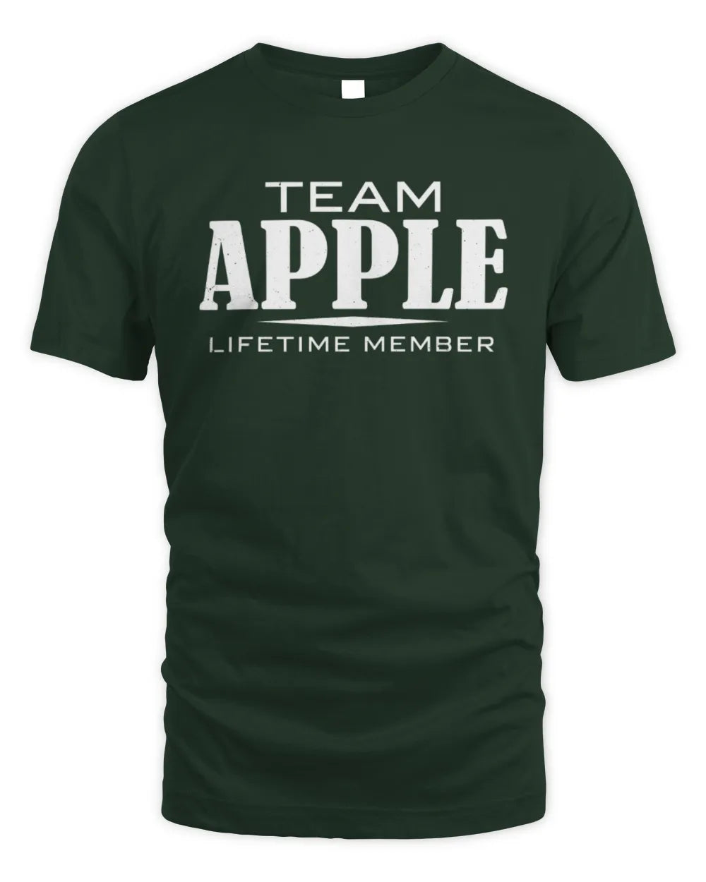 APPLE BL62-K4-128 - Personalized “Team NAME Lifetime Member” - Unisex Standard T-Shirt - Forest Green
