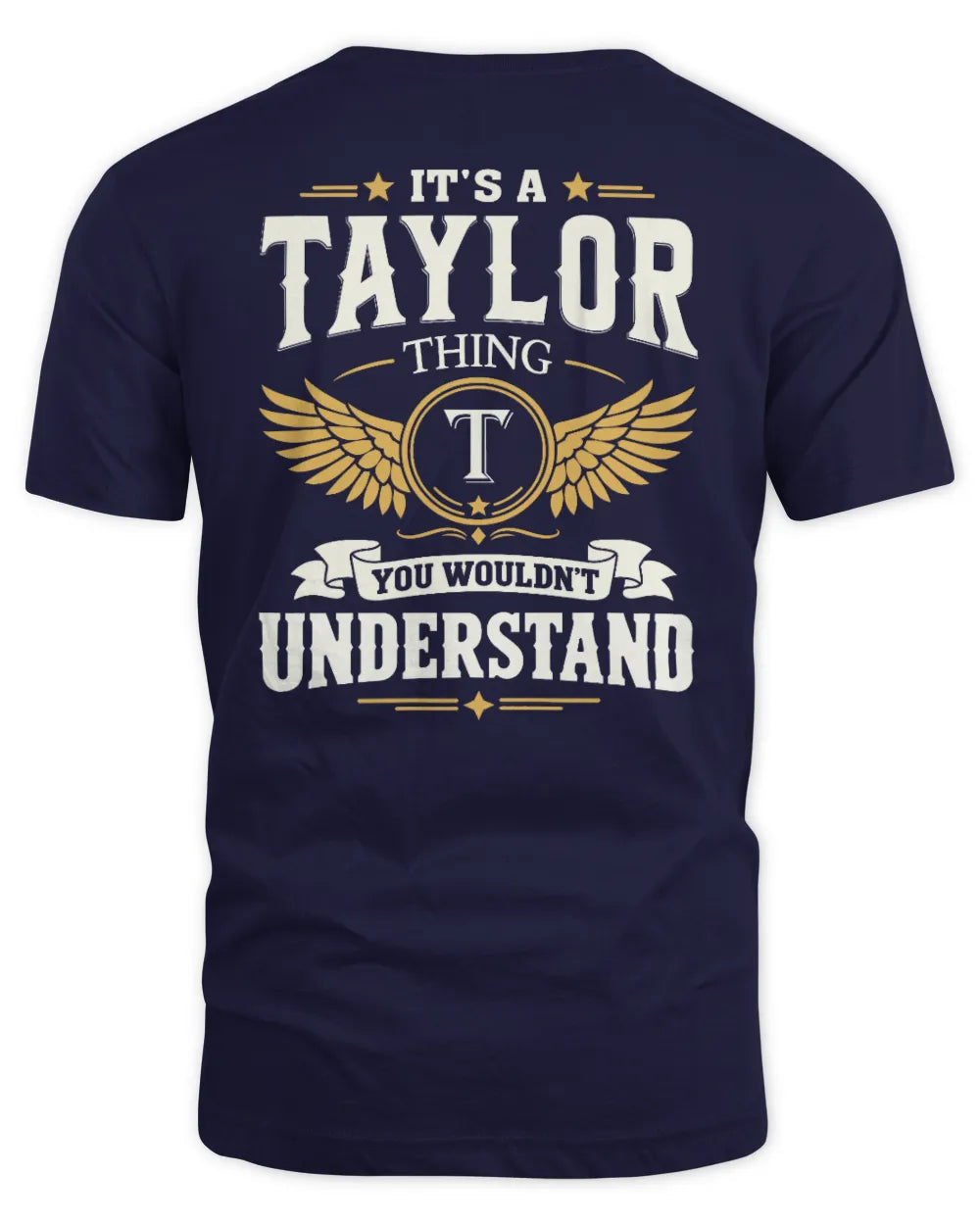 TAYLOR KT06-M008 It’s a [NAME] Thing – You Wouldn’t Understand | Personalized Vintage T-Shirt - Unisex Standard T-Shirt - Navy
