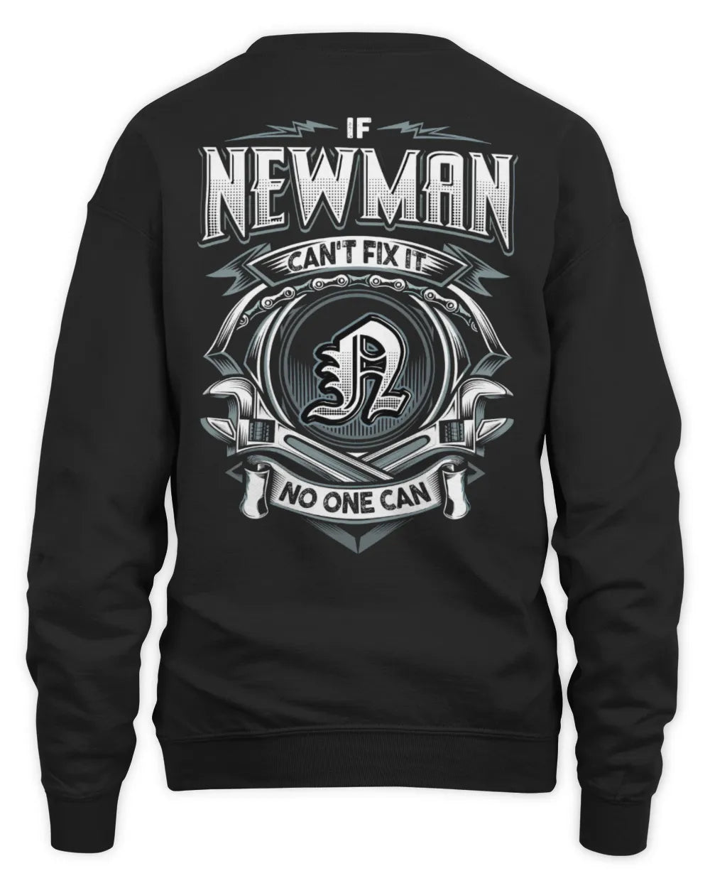 NEWMAN AP81-K4-626 - Personalized Ahmed Quote Apparel “If Ahmed Can't Fix It, No One Can” - Unisex Sweatshirt - Black
