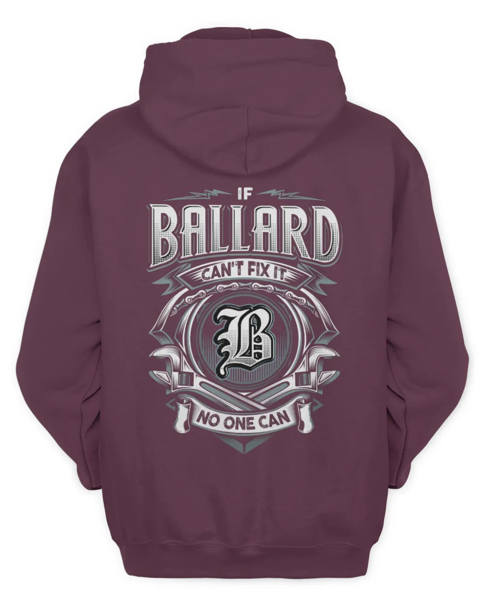 BALLARD AP81-K4-626 - Personalized Ahmed Quote Apparel “If Ahmed Can't Fix It, No One Can” - Unisex Hoodie - Maroon