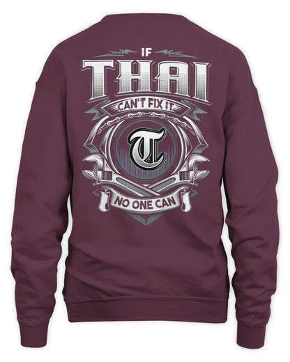 THAI AP81-K4-626 - Personalized Ahmed Quote Apparel “If Ahmed Can't Fix It, No One Can” - Unisex Sweatshirt - Maroon