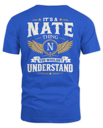 NATE KT06-M008 It’s a [NAME] Thing – You Wouldn’t Understand | Personalized Vintage T-Shirt - Unisex Standard T-Shirt - Royal