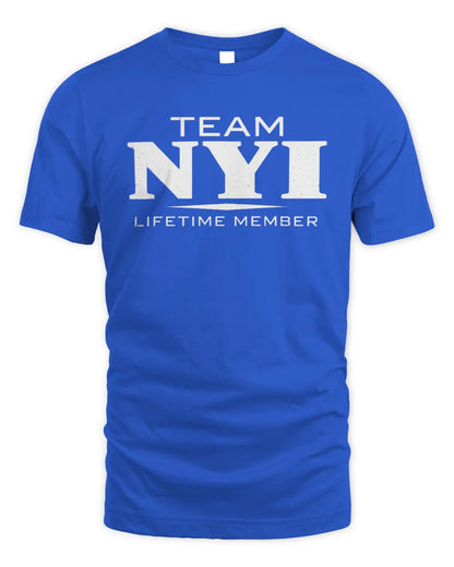NYI BL62-K4-128 - Personalized “Team NAME Lifetime Member” - Unisex Standard T-Shirt - Royal