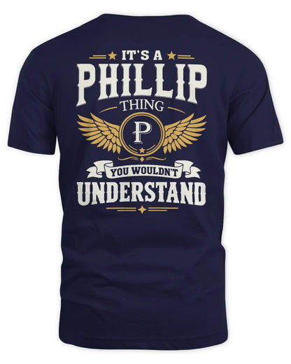 PHILLIP KT06-M008 It’s a [NAME] Thing – You Wouldn’t Understand | Personalized Vintage T-Shirt - Unisex Standard T-Shirt - Navy