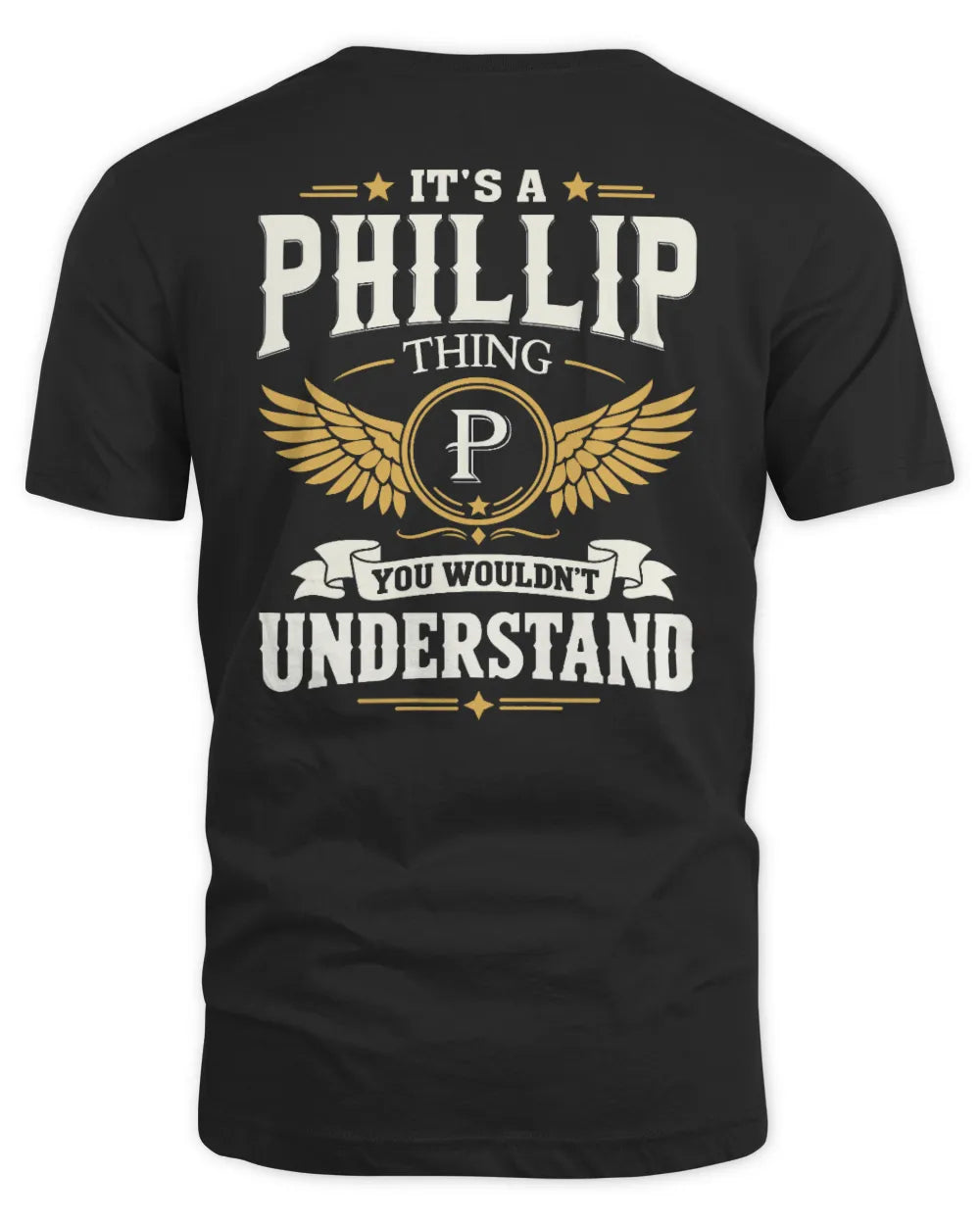 PHILLIP KT06-M008 It’s a [NAME] Thing – You Wouldn’t Understand | Personalized Vintage T-Shirt - Unisex Standard T-Shirt - Black