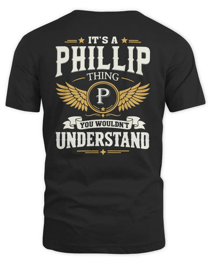PHILLIP KT06-M008 It’s a [NAME] Thing – You Wouldn’t Understand | Personalized Vintage T-Shirt - Unisex Standard T-Shirt - Black