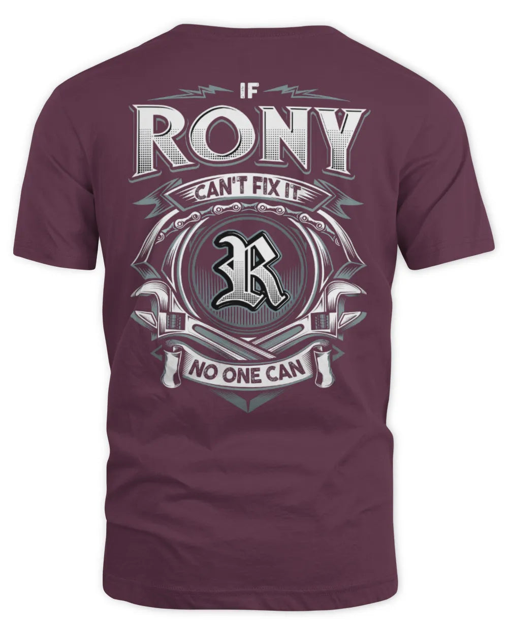RONY AP81-K4-626 - Personalized Ahmed Quote Apparel “If Ahmed Can't Fix It, No One Can” - Unisex Standard T-Shirt - Maroon
