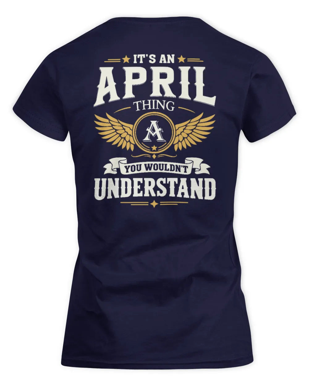 APRIL KT06-M008 It’s a [NAME] Thing – You Wouldn’t Understand | Personalized Vintage T-Shirt - Women's Standard T-Shirt - Navy