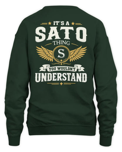 SATO KT06-M008 It’s a [NAME] Thing – You Wouldn’t Understand | Personalized Vintage T-Shirt - Unisex Sweatshirt - Forest Green