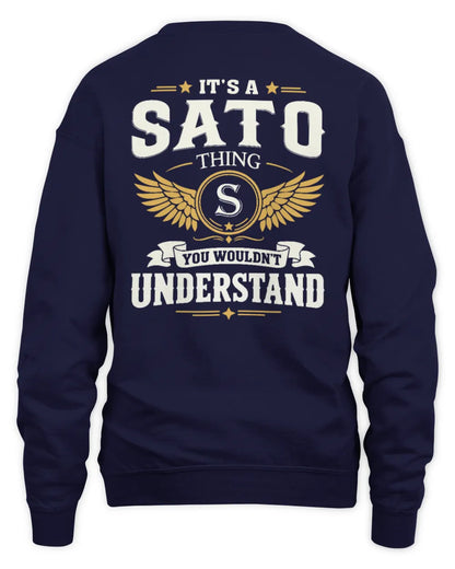 SATO KT06-M008 It’s a [NAME] Thing – You Wouldn’t Understand | Personalized Vintage T-Shirt - Unisex Sweatshirt - Navy