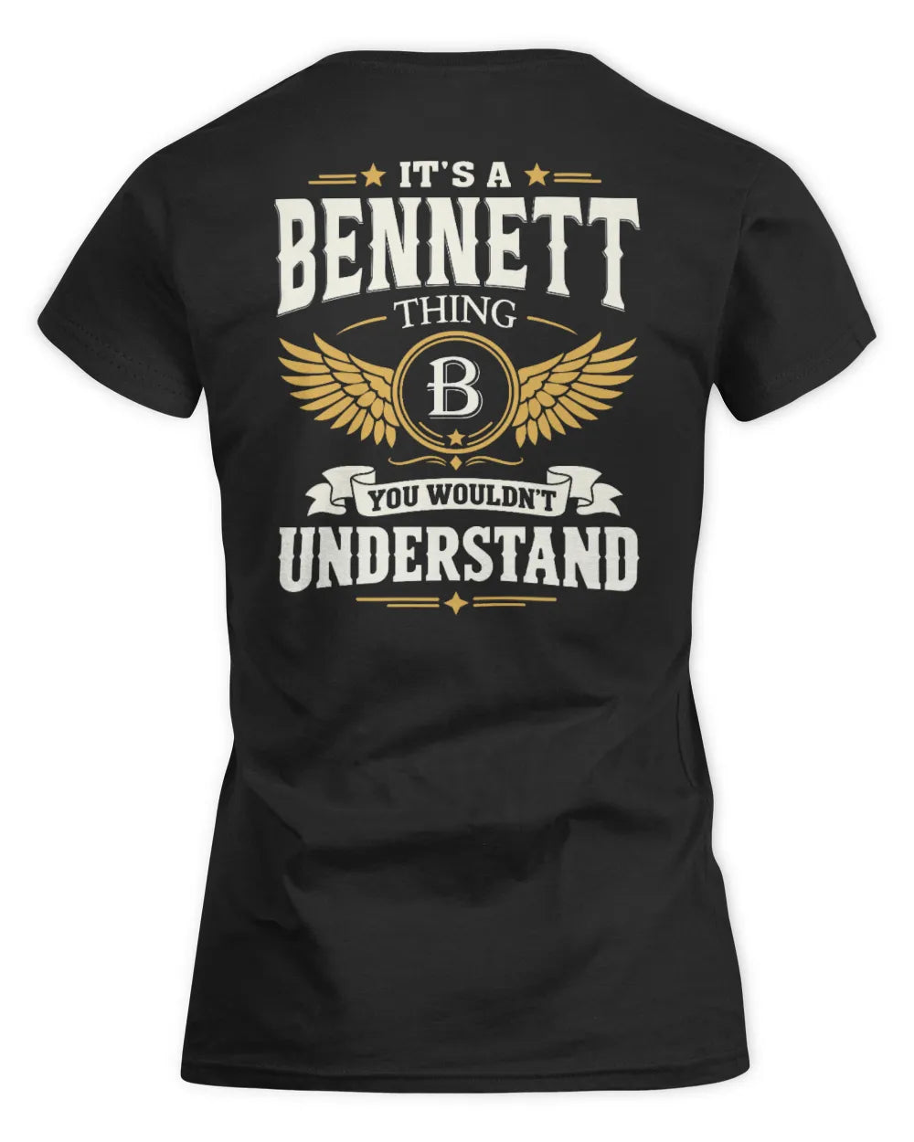 BENNETT KT06-M008 It’s a [NAME] Thing – You Wouldn’t Understand | Personalized Vintage T-Shirt - Women's Standard T-Shirt - Black