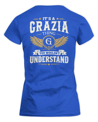 GRAZIA KT06-M008 It’s a [NAME] Thing – You Wouldn’t Understand | Personalized Vintage T-Shirt - Women's Standard T-Shirt - Royal