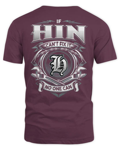 HIN AP81-K4-626 - Personalized Ahmed Quote Apparel “If Ahmed Can't Fix It, No One Can” - Unisex Standard T-Shirt - Maroon