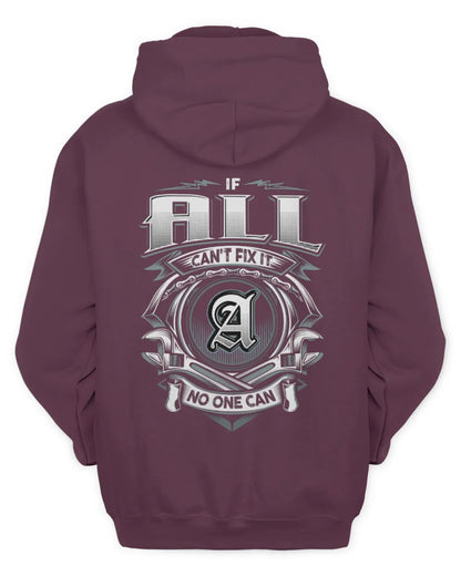 ALL AP81-K4-626 - Personalized Ahmed Quote Apparel “If Ahmed Can't Fix It, No One Can” - Unisex Hoodie - Maroon