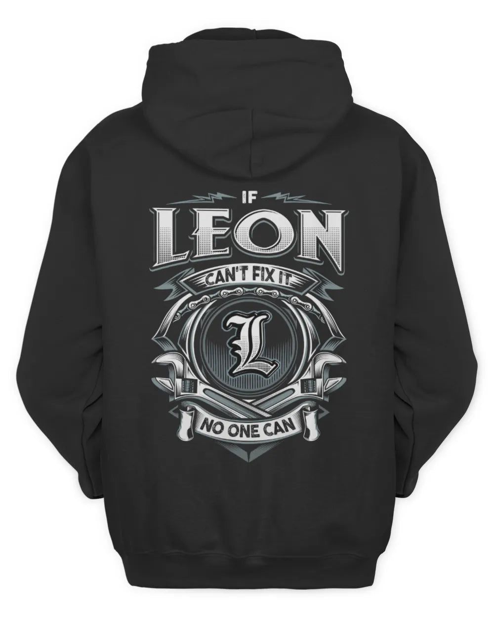 LEON AP81-K4-626 - Personalized Ahmed Quote Apparel “If Ahmed Can't Fix It, No One Can” - Unisex Hoodie - Black