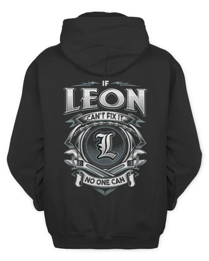 LEON AP81-K4-626 - Personalized Ahmed Quote Apparel “If Ahmed Can't Fix It, No One Can” - Unisex Hoodie - Black