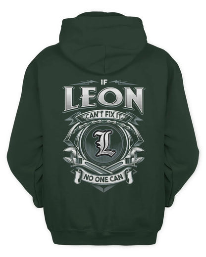 LEON AP81-K4-626 - Personalized Ahmed Quote Apparel “If Ahmed Can't Fix It, No One Can” - Unisex Hoodie - Forest Green