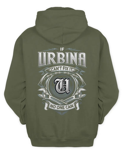 URBINA AP81-K4-626 - Personalized Ahmed Quote Apparel “If Ahmed Can't Fix It, No One Can” - Unisex Hoodie - Military Green