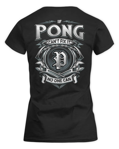 PONG AP81-K4-626 - Personalized Ahmed Quote Apparel “If Ahmed Can't Fix It, No One Can” - Women's Standard T-Shirt - Black