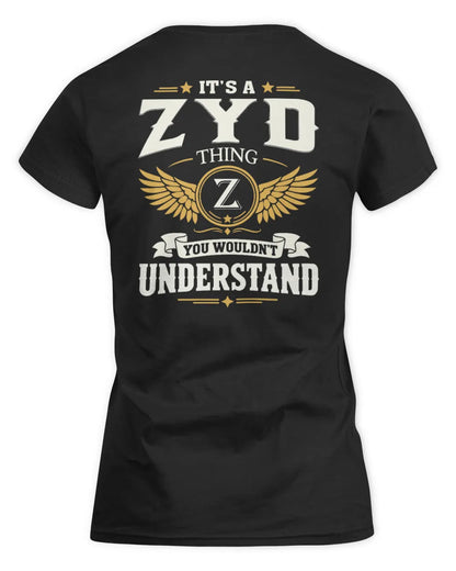 ZYD KT06-M008 It’s a [NAME] Thing – You Wouldn’t Understand | Personalized Vintage T-Shirt - Women's Standard T-Shirt - Black