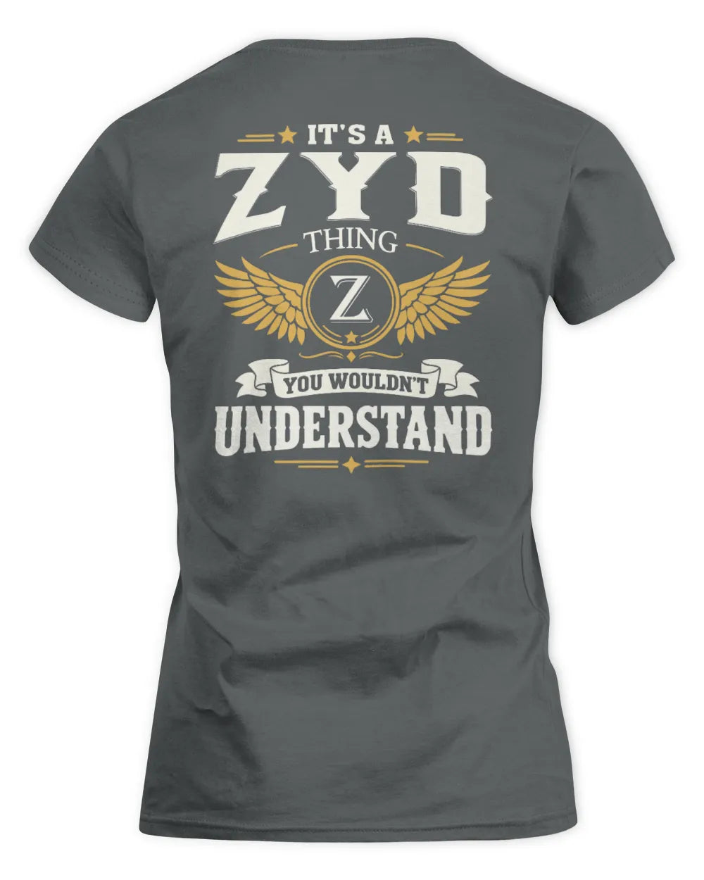 ZYD KT06-M008 It’s a [NAME] Thing – You Wouldn’t Understand | Personalized Vintage T-Shirt - Women's Standard T-Shirt - Charcoal