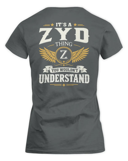 ZYD KT06-M008 It’s a [NAME] Thing – You Wouldn’t Understand | Personalized Vintage T-Shirt - Women's Standard T-Shirt - Charcoal